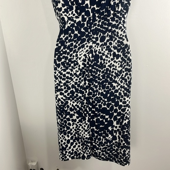Lauren Ralph Lauren Navy and White Sleeveless Dress - Picture 7 of 8